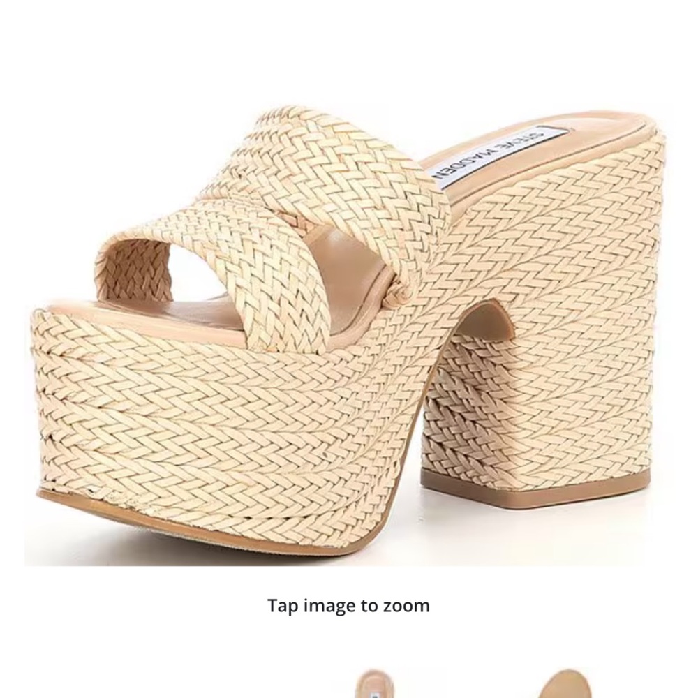 Steve Madden Gianni Woven Platform Sandal NWT